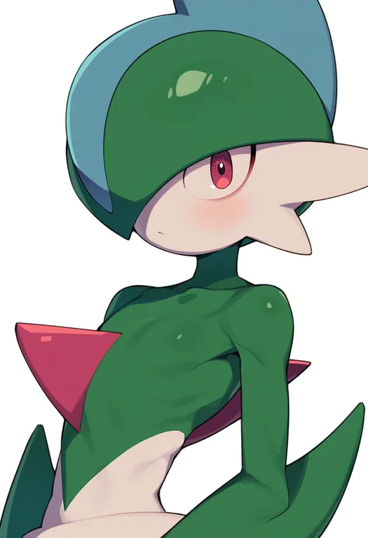 masterpiece, best quality, score_7, safe, gallade, solo, upper body, simple background — by k3scat, made with ComfyUI