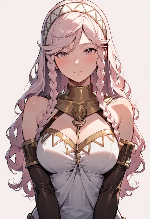 masterpiece, best quality, score_7, safe, olivia (fire emblem), fire emblem, solo, upper body, simple background — by k3scat, made with ComfyUI
