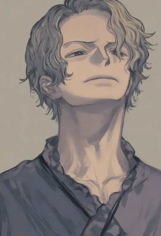 masterpiece, best quality, general, sabo (one piece), one piece, solo, upper body, simple background — by k3scat, made with ComfyUI