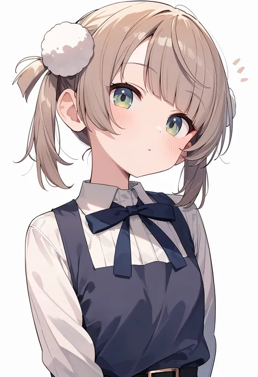 masterpiece, best quality, score_7, safe, shigure ui (young) (vtuber), solo, upper body, simple background — by k3scat, made with ComfyUI