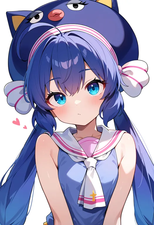 masterpiece, best quality, score_7, safe, otomachi una, solo, upper body, simple background — by k3scat, made with ComfyUI