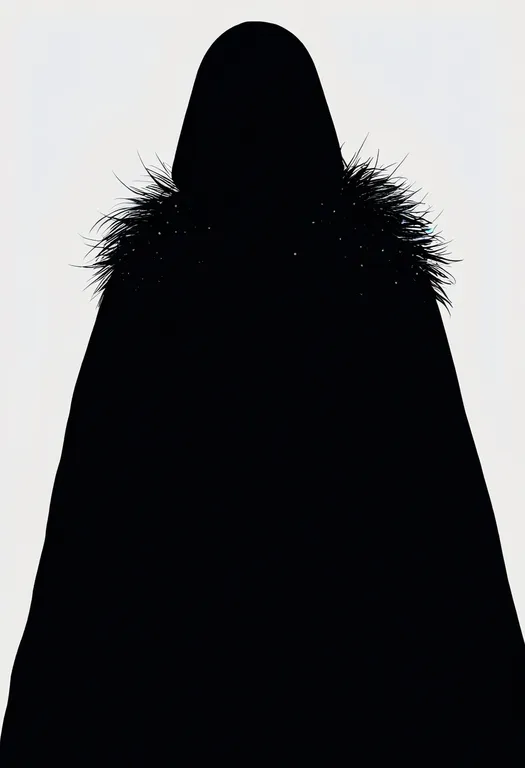 masterpiece, best quality, newest, absurdres, highres, safe, fur_cloak, 1girl, solo, simple_background — by k3scat, made with ComfyUI