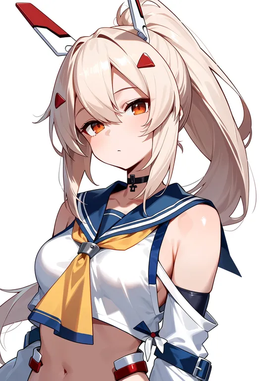 masterpiece, best quality, score_7, safe, ayanami (azur lane), azur lane, solo, upper body, simple background — by k3scat, made with ComfyUI