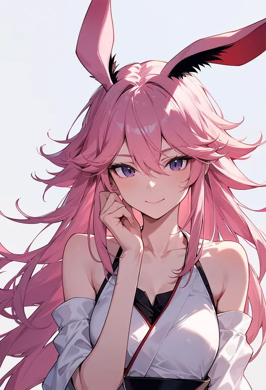 masterpiece, best quality, score_7, safe, yae sakura, solo, upper body, simple background — by k3scat, made with ComfyUI