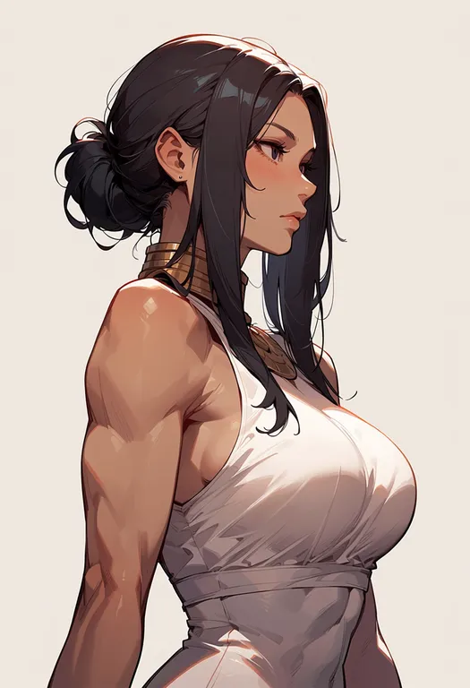 masterpiece, best quality, score_7, safe, sura (ragnarok online), ragnarok online, solo, upper body, simple background — by k3scat, made with ComfyUI