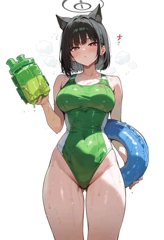 masterpiece, best quality, score_7, safe, gatorade, solo, simple background — by k3scat, made with ComfyUI
