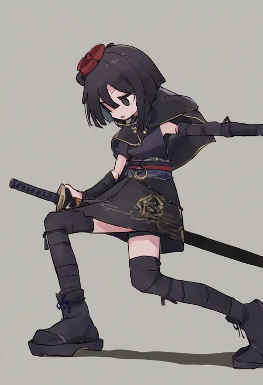 masterpiece, best quality, general, scabbard, 1girl, solo, simple background — by k3scat, made with ComfyUI