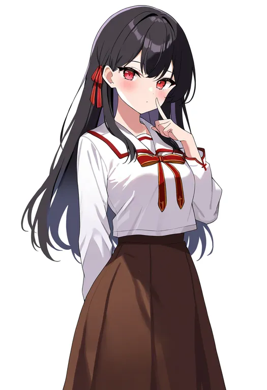 masterpiece, best quality, newest, absurdres, highres, safe, homurabara_academy_school_uniform, 1girl, solo… — by k3scat, made with ComfyUI
