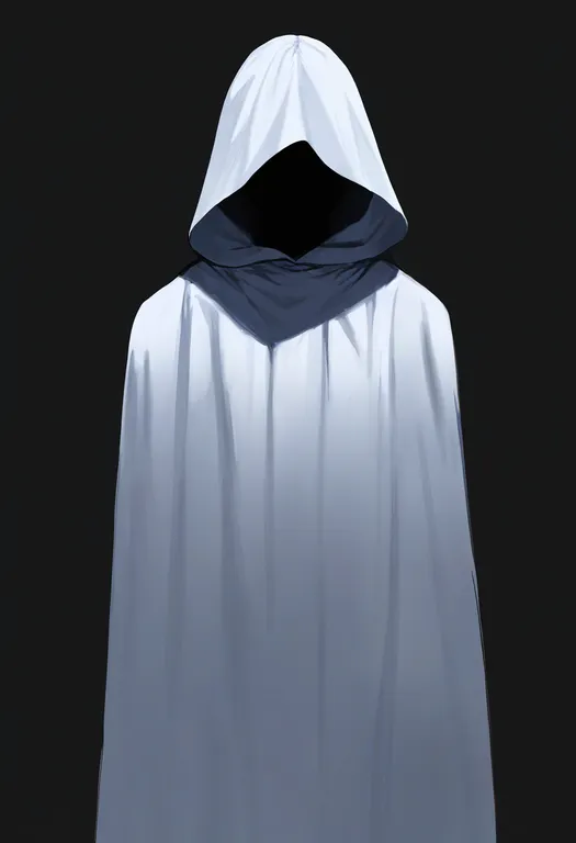 masterpiece, best quality, newest, absurdres, highres, safe, white_cloak, 1girl, solo, simple_background — by k3scat, made with ComfyUI