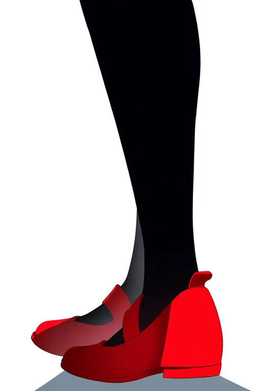 masterpiece, best quality, newest, absurdres, highres, safe, red_shoes, 1girl, solo, simple_background — by k3scat, made with ComfyUI