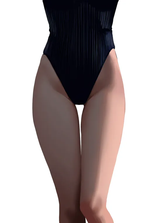 masterpiece, best quality, newest, absurdres, highres, safe, ribbed_leotard, 1girl, solo, simple_background — by k3scat, made with ComfyUI