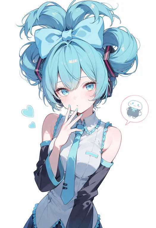 masterpiece, best quality, score_7, safe, cinnamoroll, solo, upper body, simple background — by k3scat, made with ComfyUI