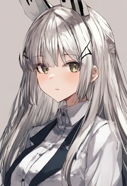 masterpiece, best quality, general, notched lapels, 1girl, solo, simple background — by k3scat, made with ComfyUI