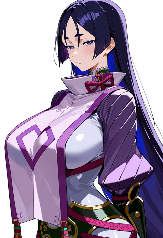 masterpiece, best quality, score_7, safe, minamoto no raikou (fate), fate/grand order, solo, upper body… — by k3scat, made with ComfyUI