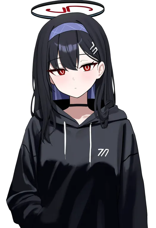 masterpiece, best quality, newest, absurdres, highres, safe, missing_halo, 1girl, solo, simple_background — by k3scat, made with ComfyUI