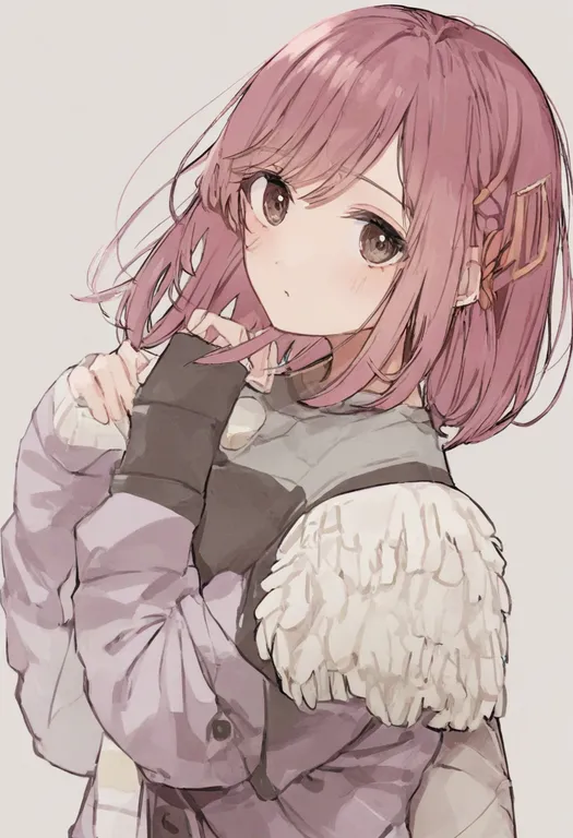 masterpiece, best quality, general, tokimeki memorial girl's side, solo, simple background — by k3scat, made with ComfyUI