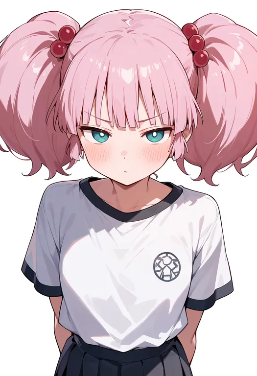 masterpiece, best quality, score_7, safe, yoshikawa chinatsu, solo, upper body, simple background — by k3scat, made with ComfyUI