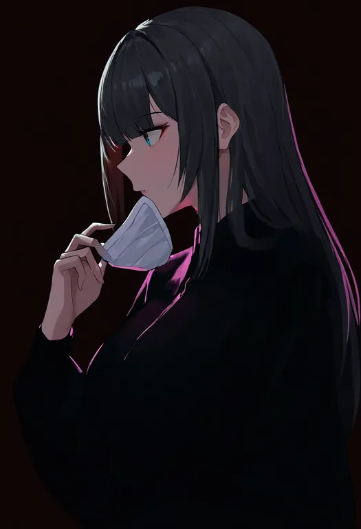 masterpiece, best quality, newest, absurdres, highres, safe, unworn_mask, 1girl, solo, simple_background — by k3scat, made with ComfyUI