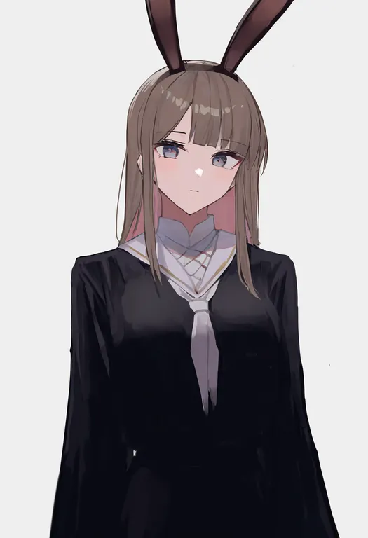 masterpiece, best quality, newest, absurdres, highres, safe, year_of_the_rabbit, 1girl, solo, simple_background — by k3scat, made with ComfyUI