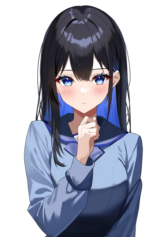 masterpiece, best quality, newest, absurdres, highres, safe, shinda_sekai_sensen_uniform, 1girl, solo, simple_background — by k3scat, made with ComfyUI
