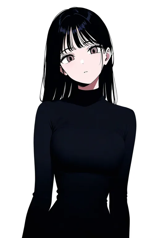 masterpiece, best quality, newest, absurdres, highres, safe, tight_clothes, 1girl, solo, simple_background — by k3scat, made with ComfyUI