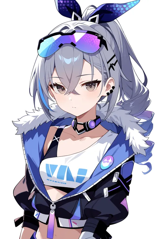 masterpiece, best quality, score_7, safe, silver wolf (honkai: star rail), honkai: star rail, solo, upper body… — by k3scat, made with ComfyUI