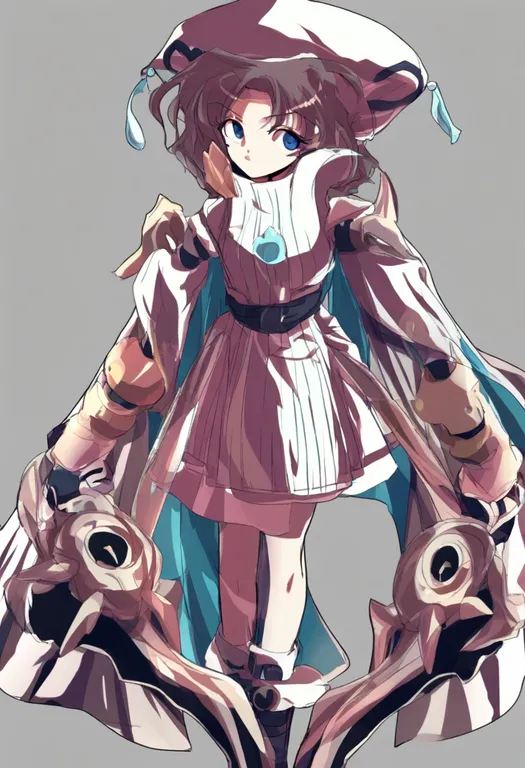 masterpiece, best quality, general, alphes (style), 1girl, solo, simple background — by k3scat, made with ComfyUI