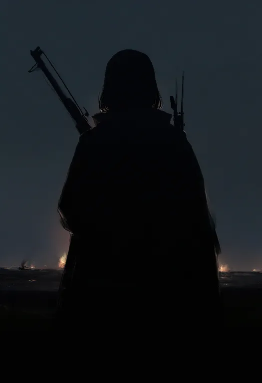 masterpiece, best quality, newest, absurdres, highres, safe, war, 1girl, solo, simple_background — by k3scat, made with ComfyUI