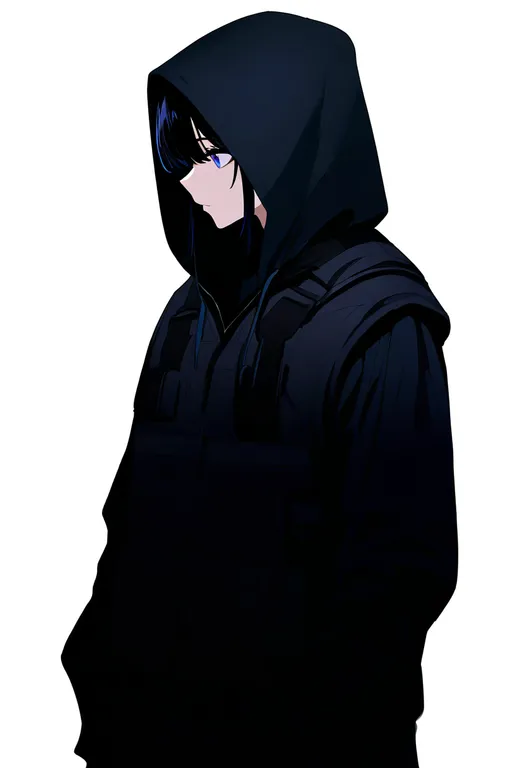 masterpiece, best quality, newest, absurdres, highres, safe, hooded_vest, 1girl, solo, simple_background — by k3scat, made with ComfyUI