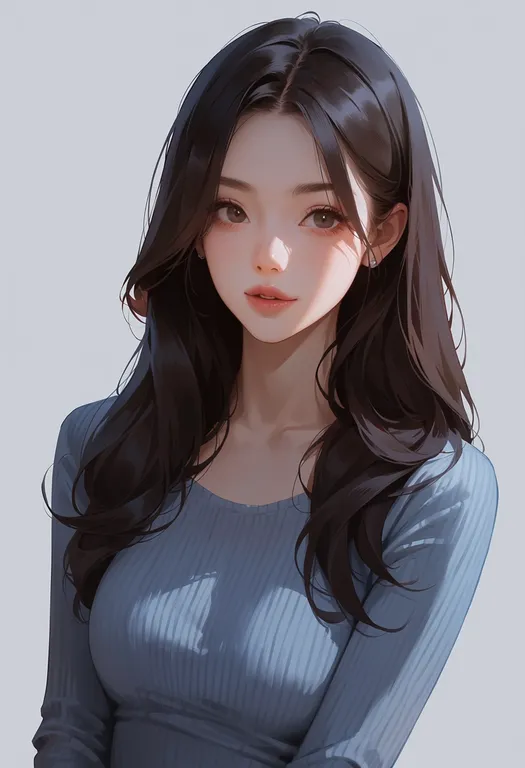 masterpiece, best quality, score_7, safe, jiaozi, 1girl, solo, upper body, simple background — by k3scat, made with ComfyUI