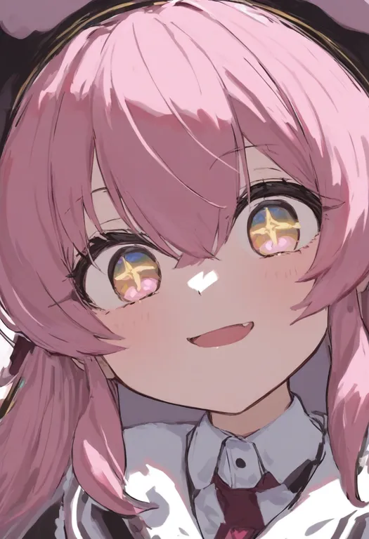 masterpiece, best quality, general, symbol in eye, 1girl, solo, simple background — by k3scat, made with ComfyUI