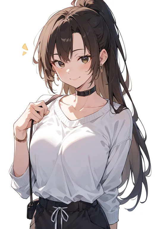masterpiece, best quality, score_7, safe, setsuna f. seiei, solo, upper body, simple background — by k3scat, made with ComfyUI