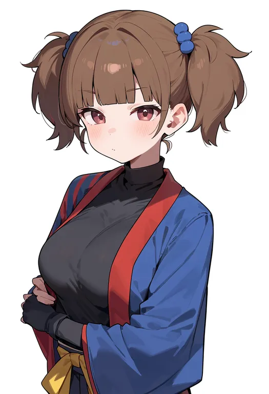 masterpiece, best quality, score_7, safe, imadake dabuchi tabemi, solo, upper body, simple background — by k3scat, made with ComfyUI