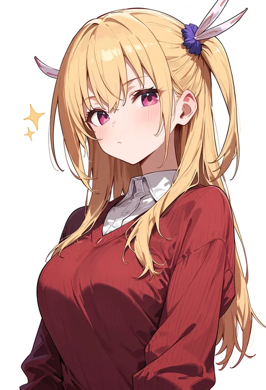 masterpiece, best quality, score_7, safe, alisa reinford, solo, upper body, simple background — by k3scat, made with ComfyUI