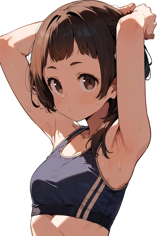 masterpiece, best quality, score_7, safe, nagi (kannagi), kannagi, solo, upper body, simple background — by k3scat, made with ComfyUI