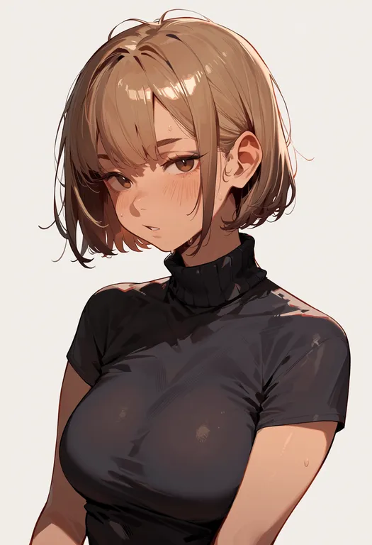masterpiece, best quality, score_7, safe, kanna (cookie), solo, upper body, simple background — by k3scat, made with ComfyUI