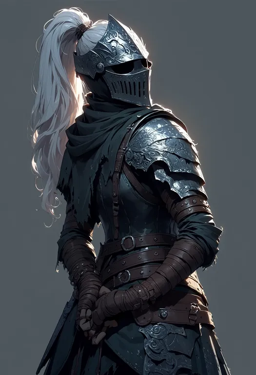 masterpiece, best quality, score_7, safe, dark souls iii, solo, simple background — by k3scat, made with ComfyUI