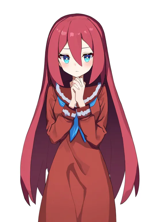 masterpiece, best quality, newest, absurdres, highres, safe, attouteki_yuugi_mugen_souls_z, solo, simple_background — by k3scat, made with ComfyUI