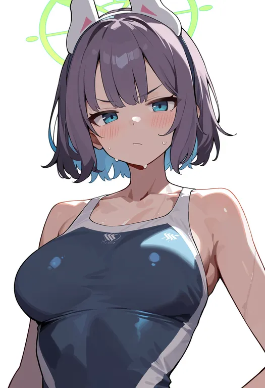 masterpiece, best quality, score_7, safe, saki (swimsuit) (blue archive), blue archive, solo, upper body… — by k3scat, made with ComfyUI