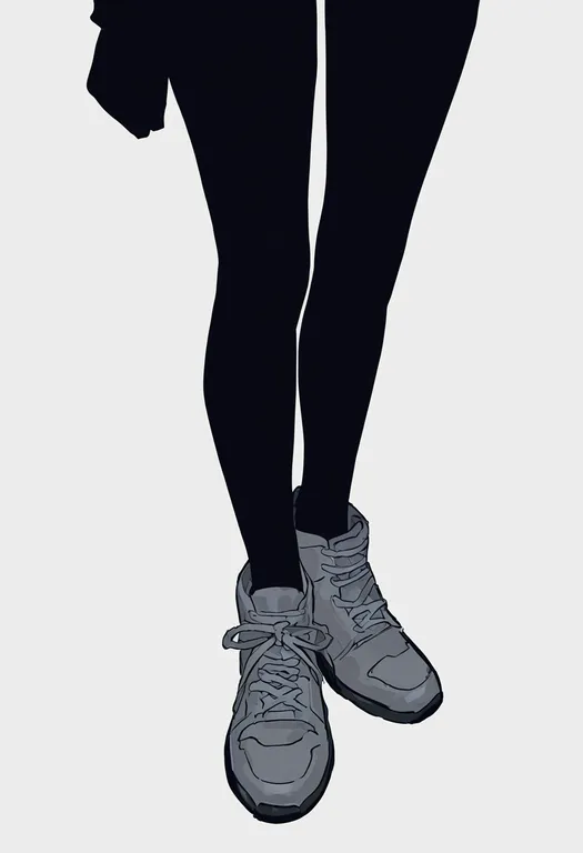 masterpiece, best quality, newest, absurdres, highres, safe, grey_shoes, 1girl, solo, simple_background — by k3scat, made with ComfyUI