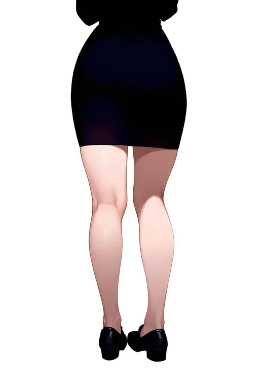 masterpiece, best quality, newest, absurdres, highres, safe, kneepits, 1girl, solo, full_body, simple_background — by k3scat, made with ComfyUI