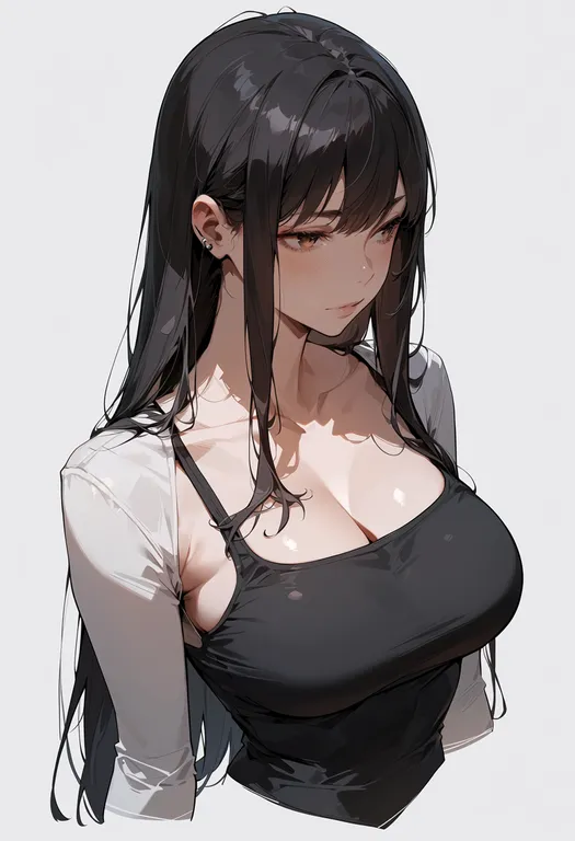masterpiece, best quality, score_7, safe, kyon, solo, upper body, simple background — by k3scat, made with ComfyUI