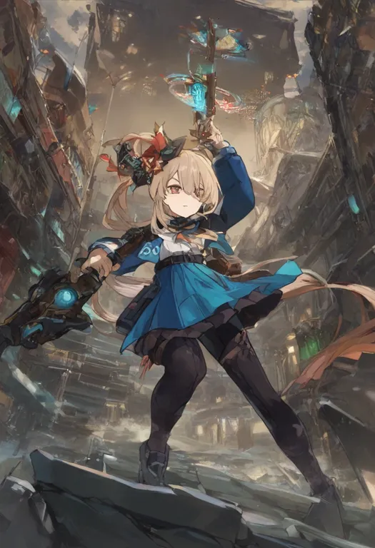 masterpiece, best quality, general, weapon, 1girl, solo — by k3scat, made with ComfyUI