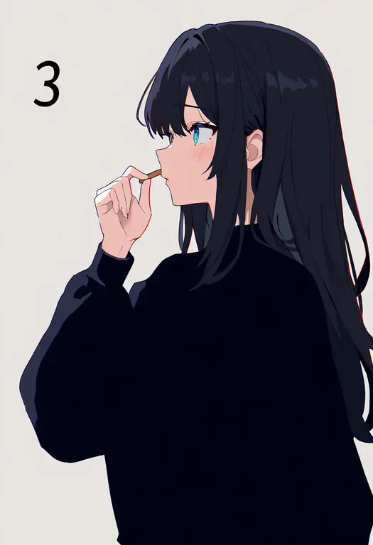 masterpiece, best quality, newest, absurdres, highres, safe, numbered, 1girl, solo, simple_background — by k3scat, made with ComfyUI