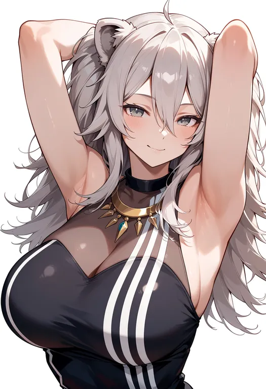 masterpiece, best quality, score_7, safe, shishiro botan, hololive, solo, upper body, simple background — by k3scat, made with ComfyUI