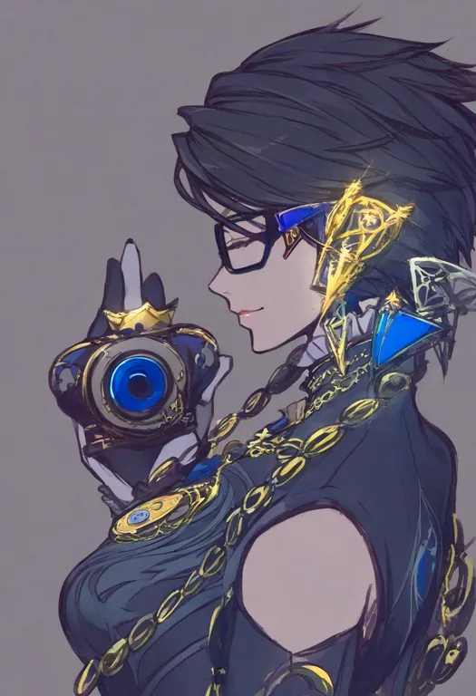 masterpiece, best quality, general, bayonetta 2, solo, simple background — by k3scat, made with ComfyUI