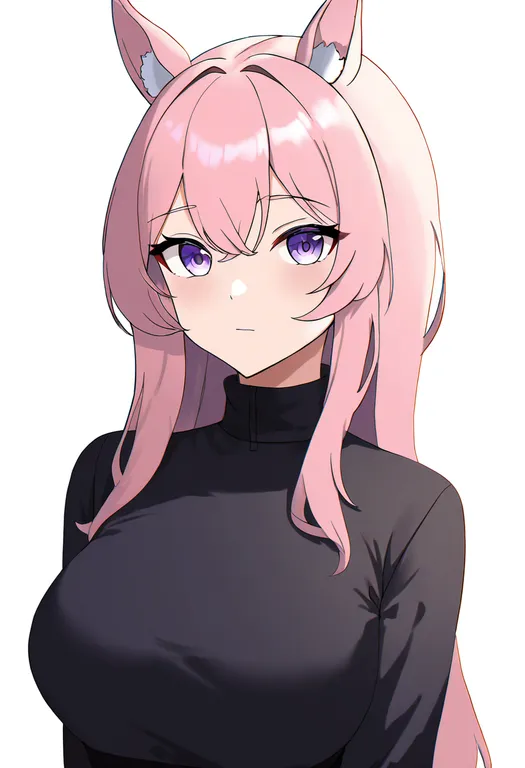 masterpiece, best quality, newest, absurdres, highres, safe, alpaca_ears, 1girl, solo, simple_background — by k3scat, made with ComfyUI