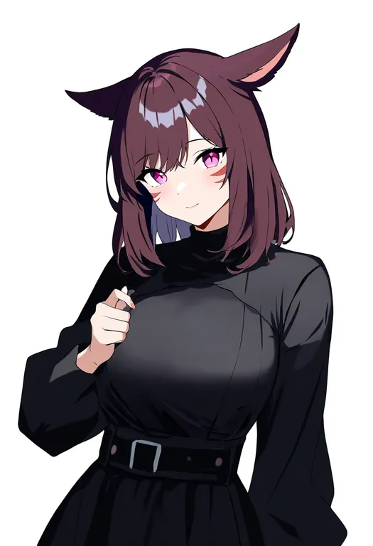 masterpiece, best quality, newest, absurdres, highres, safe, miqo'te, 1girl, solo, simple_background — by k3scat, made with ComfyUI