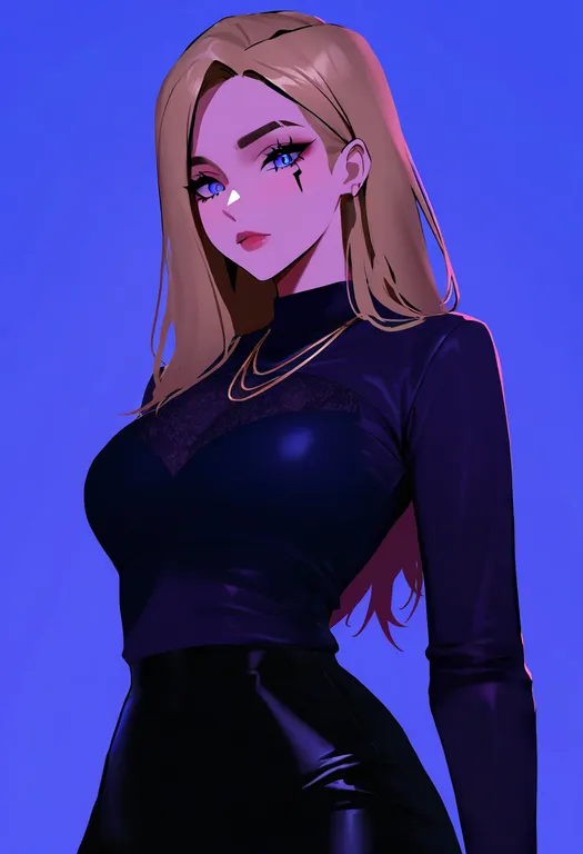 masterpiece, best quality, newest, absurdres, highres, safe, k/da_(league_of_legends), 1girl, solo, simple_background — by k3scat, made with ComfyUI