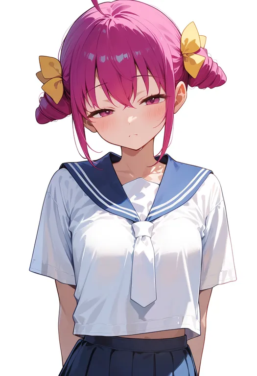 masterpiece, best quality, score_7, safe, hoshizora miyuki, solo, upper body, simple background — by k3scat, made with ComfyUI